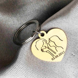 Personalized Engraving Key Chain Stainless Steel Calendar