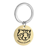 Personalized Engraving Key Chain Stainless Steel Calendar
