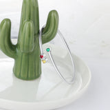 Personalized 3 Birthstones Bracelets for Women Mother Child Bracelets