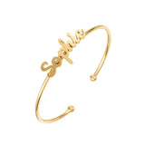 Personalized Name Bangle Stainless Steel 190mm Bracelet Gift