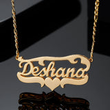 Custom Name Necklace, 18K Plated Stainless Steel Jewelry