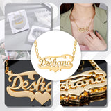 Custom Name Necklace, 18K Plated Stainless Steel Jewelry