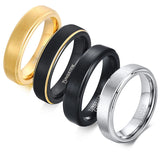 Custom Engraved Tungsten Steel Signet Ring