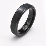 Custom Engraved Tungsten Steel Signet Ring
