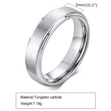 Custom Engraved Tungsten Steel Signet Ring