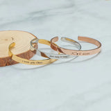 Personalized Engraving Bangle Jewelry Stainless Steel Bracelet