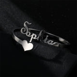 Customizable Name Cuff Bangles Stainless Steel Bracelets