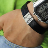 Personalized Letters Bracelets Engraved Your Words Titanium Steel ID Bangles