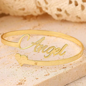 Personalized Name Bracelets for Women Girls Stainless Steel