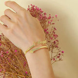 Personalized Name Bracelets for Women Girls Stainless Steel
