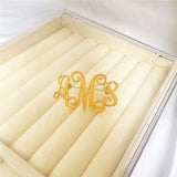 Custom Stainless Steel Name Brooch - Personalized Letter Pin Badge