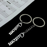 Personalized Name Men Car Keychain Stainless Steel Letter Pendant Keychain