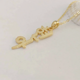 Personalized Name Necklace Stainless Steel Letters Choker Pendant Jewelry