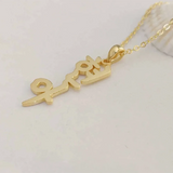 Personalized Name Necklace Stainless Steel Letters Choker Pendant Jewelry