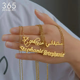 Personalized Name Necklace Pendant Nameplate Letter Necklaces for Women
