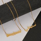 Personalized Name Necklace Pendant Nameplate Letter Necklaces for Women