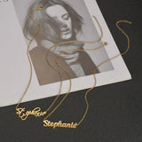 Personalized Name Necklace Pendant Nameplate Letter Necklaces for Women