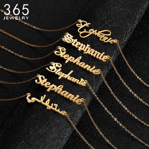 Personalized Name Necklace Pendant Letter Necklaces for Women