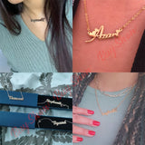 Personalized Name Necklace Pendant Letter Necklaces for Women
