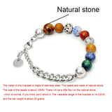 Personalized Nature Beads Bracelets with Engraved Name & Date