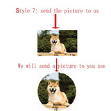 Personalized Pet Photo Dog Paw Necklace Pendant For Men Women Girls