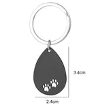 Custom Engrave Dog Tag Keychain Personalized Keepsake Key Chain
