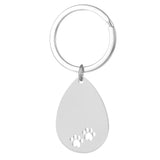 Custom Engrave Dog Tag Keychain Personalized Keepsake Key Chain