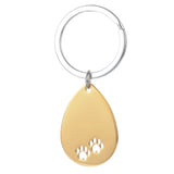 Custom Engrave Dog Tag Keychain Personalized Keepsake Key Chain