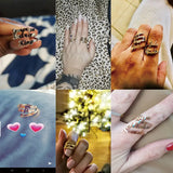 Personalized Stainless Steel Family Name Rings