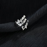 Personalized Stainless Steel Family Name Rings