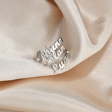 Personalized Stainless Steel Family Name Rings