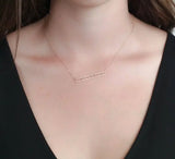 Custom Cutout Bar Necklace Personalized Name Necklace