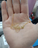 Butterfly Name Pendant Necklace Stainless Steel Name Necklace