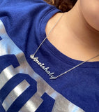 Heart Name Necklace Stainless Steel Chain Nameplate Pendant