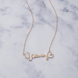 Personalized Stethoscope Name Necklace Medical Jewelry