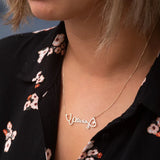 Personalized Stethoscope Name Necklace Medical Jewelry