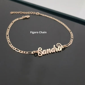Customized Tail Name Bracelets for Women - Stainless Steel Nameplate Jewelry