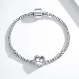 Personalized Enamel Dog Cat Heart Bead 925 Sterling Silver Photo Charms