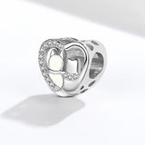 Personalized Enamel Dog Cat Heart Bead 925 Sterling Silver Photo Charms