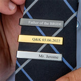 Personalized Name Logo Tie Clip Clasp Gift for Men