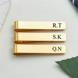 Personalized Name Logo Tie Clip Clasp Gift for Men
