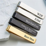 Personalized Name Logo Tie Clip Clasp Gift for Men