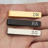 Personalized Name Logo Tie Clip Clasp Gift for Men