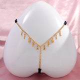 Personalized DIY Name Alphabet Underwear Waist Body Jewelry Women