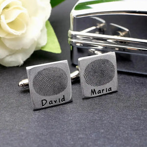 Personalized Dad Cufflinks With Box Fathers Gift Men Cufflinks