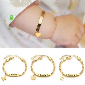 Personalized Baby Name Bracelet First Birthday Gift