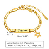 Personalized Baby Name Bracelet - Custom Stainless Steel Family Jewelry
