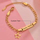 Personalized Baby Name Bracelet - Custom Stainless Steel Family Jewelry