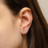 Personalized Date Stud Earrings For Women Girls Stainless Steel