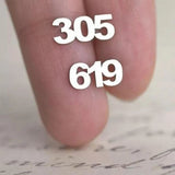 Personalized Date Stud Earrings For Women Girls Stainless Steel